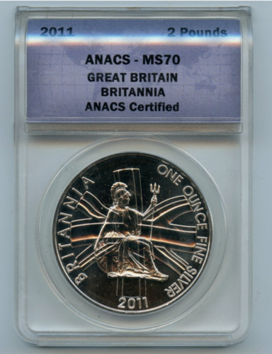 2011 silver britannia 1oz - silver, coin