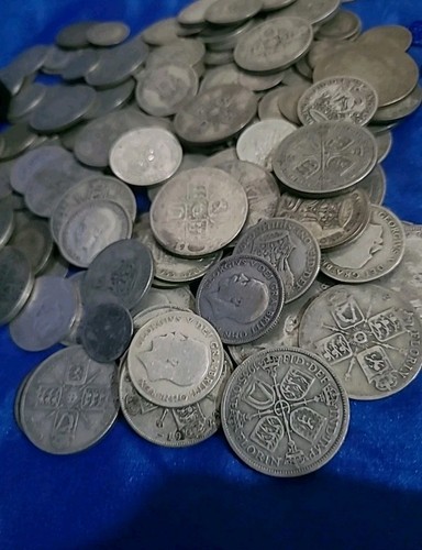 Silver coins scrap and - 1,