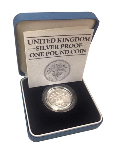 Silver proof one pound - proof,