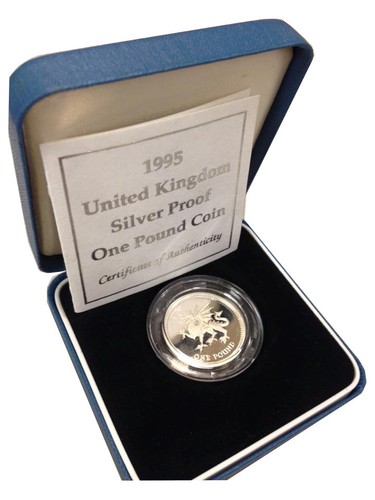 Silver proof one pound - proof,