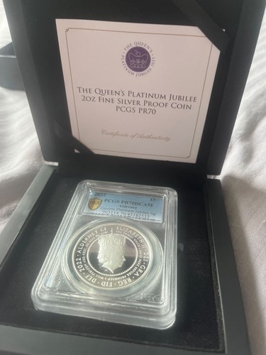 Silver 2oz coin platinum - coin, £5