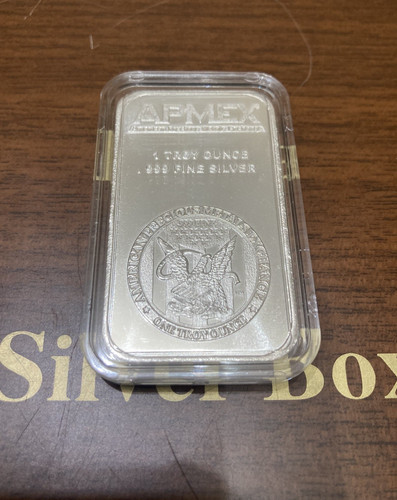 Apmex 1oz bar 999 silver - bar,