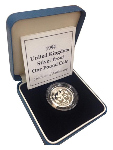 Silver proof one pound - proof, £1