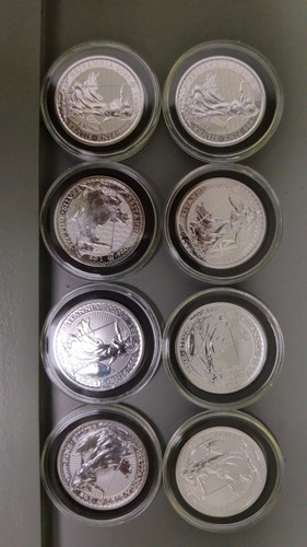 1oz silver britannias - x,