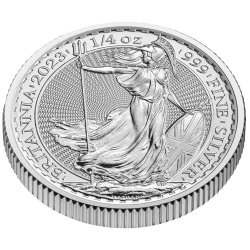 Quarter silver britannia - x,