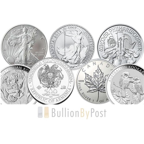 Grade 1oz silver coins - silver,