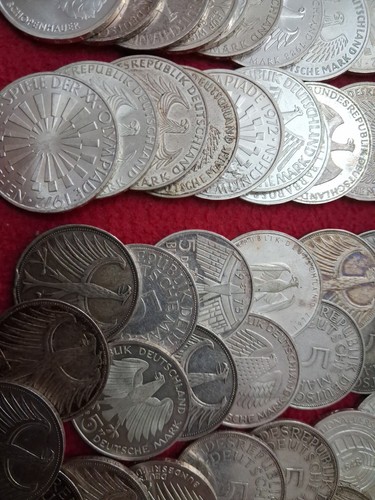 German silver coins - silver, and