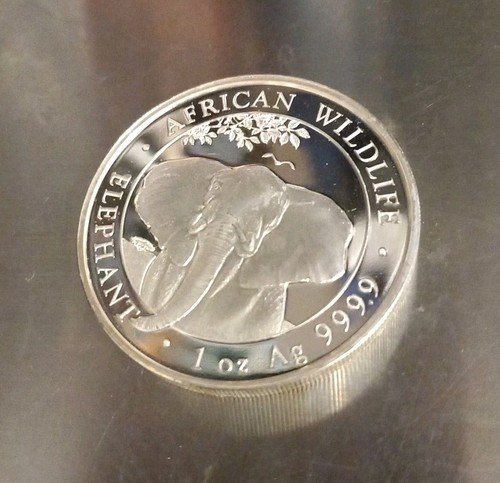 Silver coin african - oz,