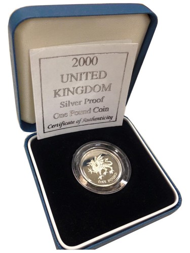 Silver proof one pound - £1,