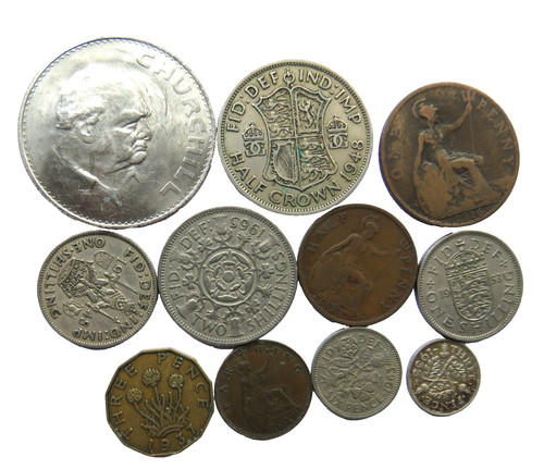 Coin pre decimal set uk - decimal,