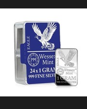 24 x 1g Fine Silver Eagle bars