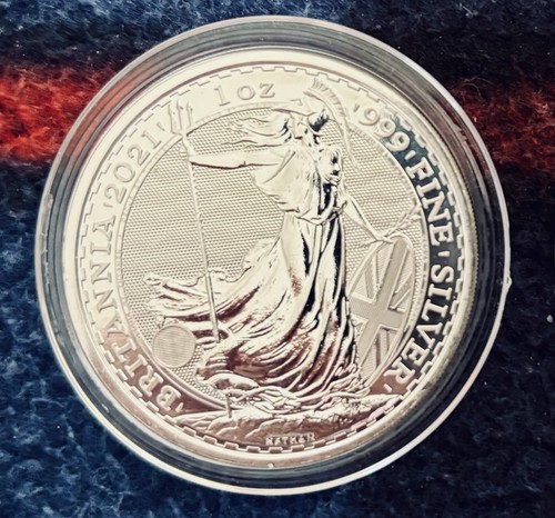 2021 silver britannia - 1oz, coin