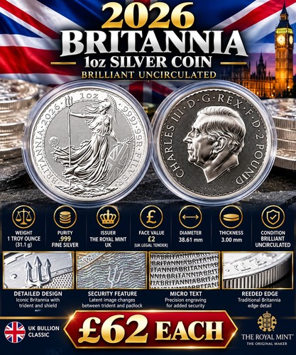 2026 britannia 1oz silver - 2026, uk