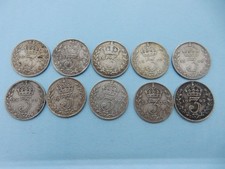 10 x Pre 1920 Sterling Silver
