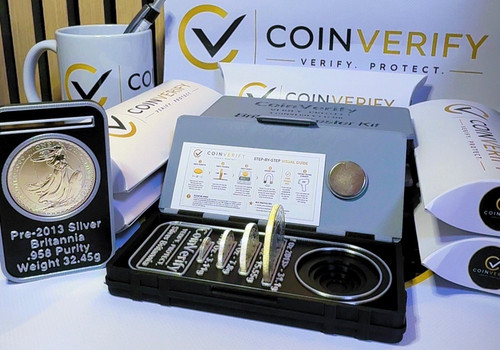 Silver britannia coin tester - silver,