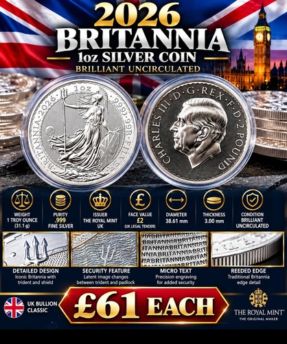 2026 britannia 1oz - 2026, silver